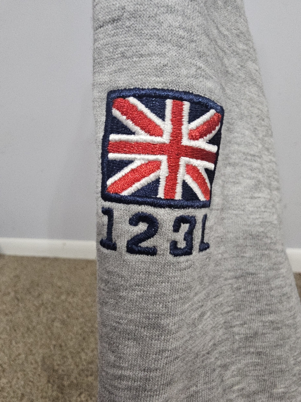 Oxford University Grey Crewneck Pullover Sweatshirt - Picture 4 of 4